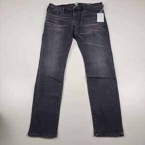 Edwin Lian Skinny Tapered Leg Jeans Men's 36 X 31 Charcoal Black Wash MSRP $158